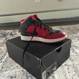 Nike Air Jordan Kids Shoes - Red and Black